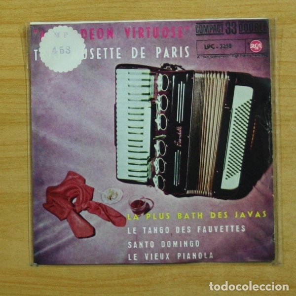 Disques de vinyle: TRIO MUSETTE DE PARIS - LA PLUS BATH DES JAVAS + 3 - EP