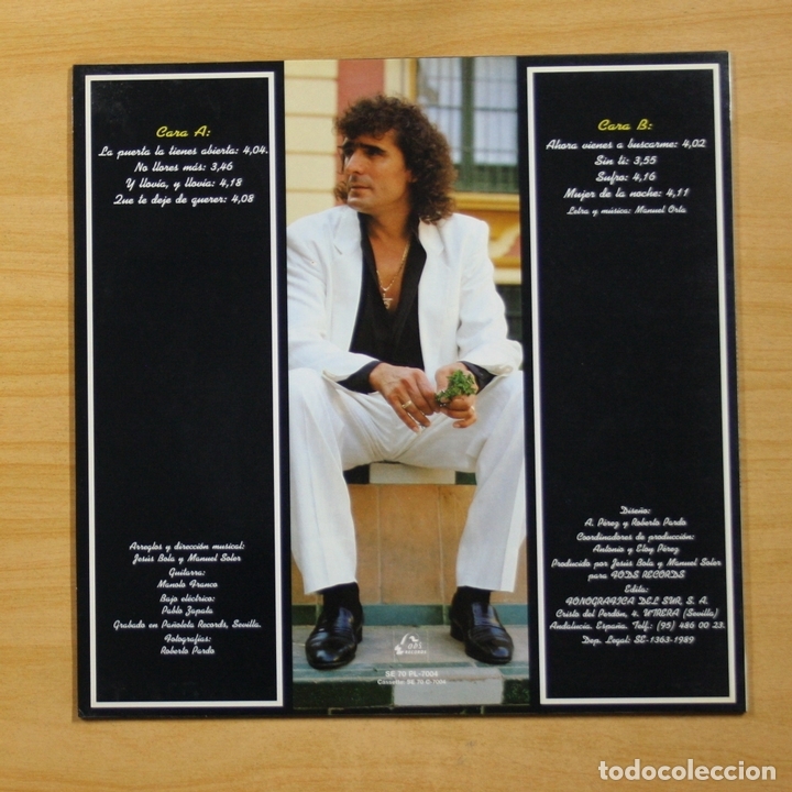 Discos de vinilo: MANUEL ORTA - SIN TI - LP - Foto 2