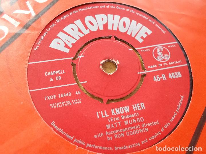 Discos de vinilo: MATT MONRO. LOVE WALKRD IN. I&acute;LL KNOW HER. - Foto 2