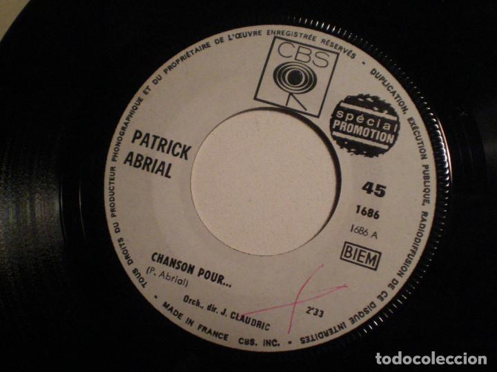 Disques de vinyle: PATRIC ABRIAL - Le Monde A L'envers +1-SG PROMOCIONAL CBS FRANCIA 1966 // PSYCH FOLK BEAT