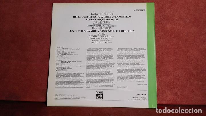 Discos de vinilo: BEETHOVEN. BRAHMS - Foto 2