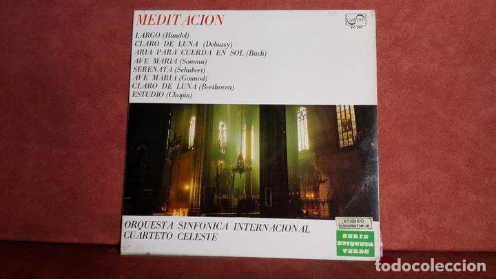 Discos de vinilo: MEDITACI&Oacute;N: ORQUESTA SINFONICA INTERNACIONAL - Foto 1