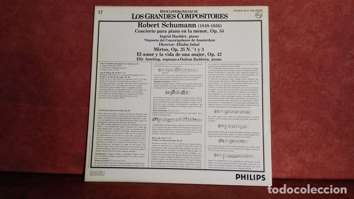 Discos de vinilo: ROBERT SCHUMANN: CONCIERTO PARA PIANO EN LA MENOR. - Foto 2