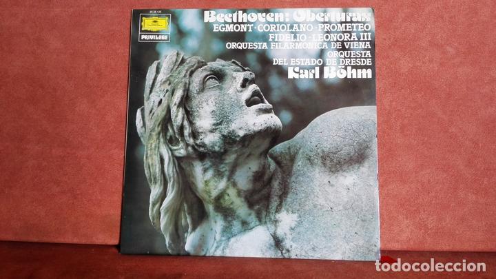 Discos de vinilo: BEETHOVEN: OBERTURAS. KARL BOHM - Foto 1