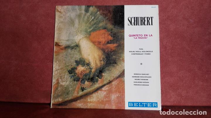 Discos de vinilo: FRANZ SHUBERT: QUINTETO EN LA, LA TRUCHA - Foto 1