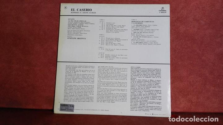 Discos de vinilo: EL CASERIO. ROMERO-F.SHAW. GURIDI - Foto 2