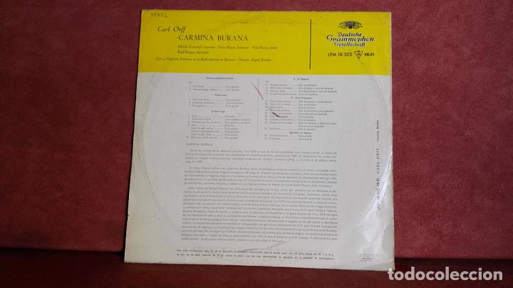 Discos de vinilo: CARL ORFF: CARMINA BURANA - Foto 2
