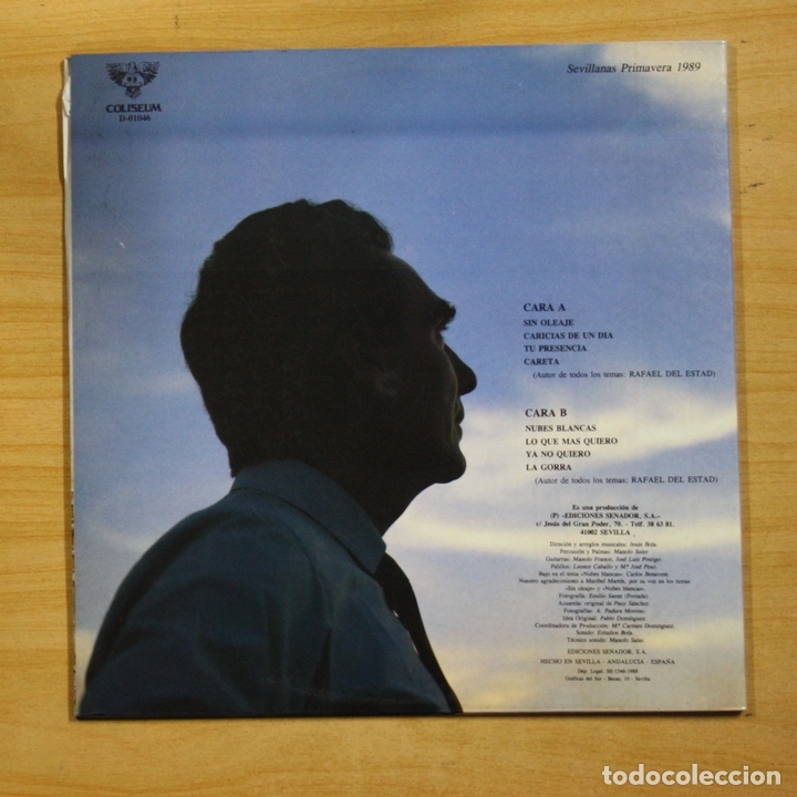 Discos de vinilo: RAFAEL DEL ESTAD - NUBES BLANCAS - GATEFOLD - LP - Foto 2