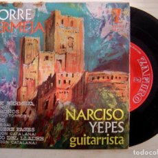 Discos de vinilo: NARCISO YEPES - TORRE BERMEJA / MADROÑOS / SUEÑO / EL POBRE PAGÉS (CANCIÓN CATALANA) - EP 1963