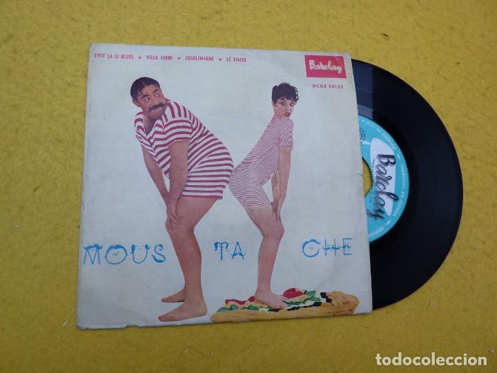 Disques de vinyle: EP MOUSTACHE Et Ses Moustachus - C'est &ccedil;a le blues (VG/VG) - SCGE