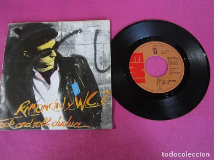 Discos de vinilo: RAMONC&Iacute;N Y WC?: ROCK AND ROLL DUDUA SINGLE - Foto 1