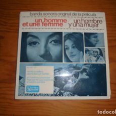 Discos de vinilo: UN HOMBRE Y UNA MUJER. BANDA SONORA ORIGINAL. EP. UNITED ARTISTS, 1966. Lote 145190194