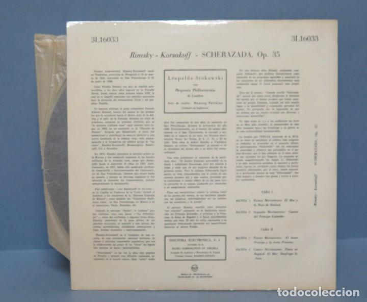 Discos de vinilo: LP. SCHEHEREZADE RIMSKY KORSAKOFF STOKOWSKY - Foto 2