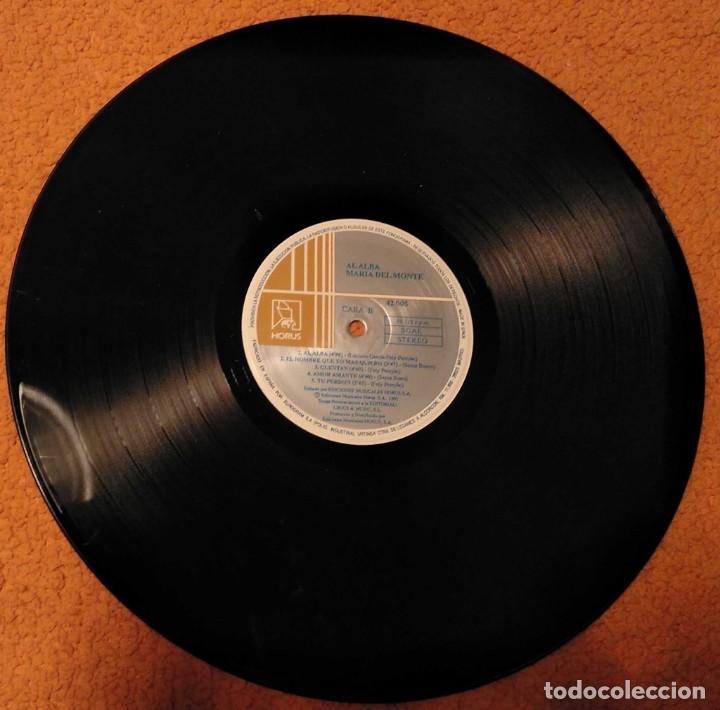 Discos de vinilo: Vinilo LP: Mar&iacute;a del Monte - Al Alba - Foto 3