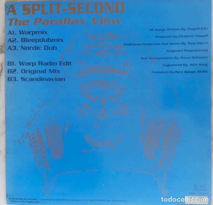 Discos de vinilo: A SPLIT SECOND, THE PARALLAX VIEW - MAXI SINGLE DE VINILO 6 TEMAS, B&Eacute;LGICA - Foto 2