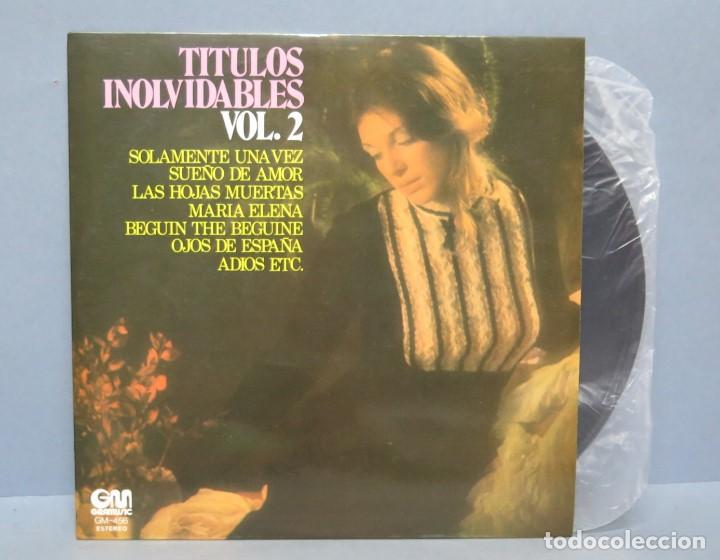 Discos de vinilo: LP. T&Iacute;TULOS INOLVIDABLES VOL.2 - Foto 1