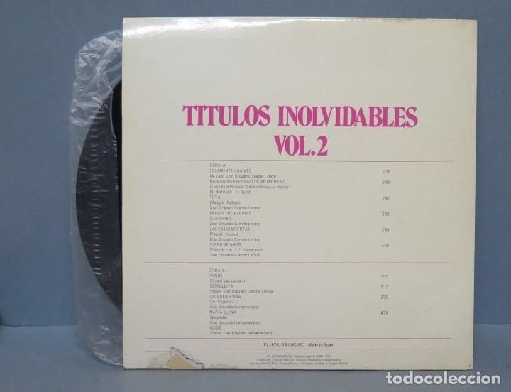 Discos de vinilo: LP. T&Iacute;TULOS INOLVIDABLES VOL.2 - Foto 2