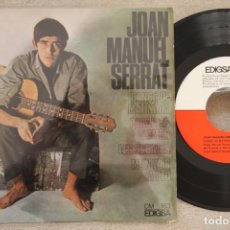 Discos de vinilo: JOAN MANUEL SERRAT CANÇO DE MATINADA SINGLE VINYL MADE IN SPAIN 1966. Lote 145279210