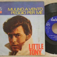 Discos de vinilo: LITTLE TONY MULINO A VENTO SINGLE VINYL MADE IN SPAIN 1967