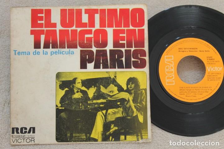 Discos de vinilo: BSO EL ULTIMO TANGO EN PARIS SINGLE VINYL MADE IN SPAIN 1973 - Foto 1