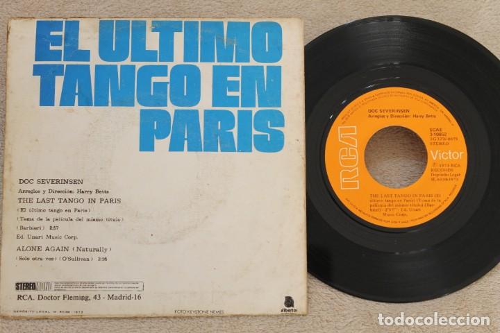 Discos de vinilo: BSO EL ULTIMO TANGO EN PARIS SINGLE VINYL MADE IN SPAIN 1973 - Foto 2