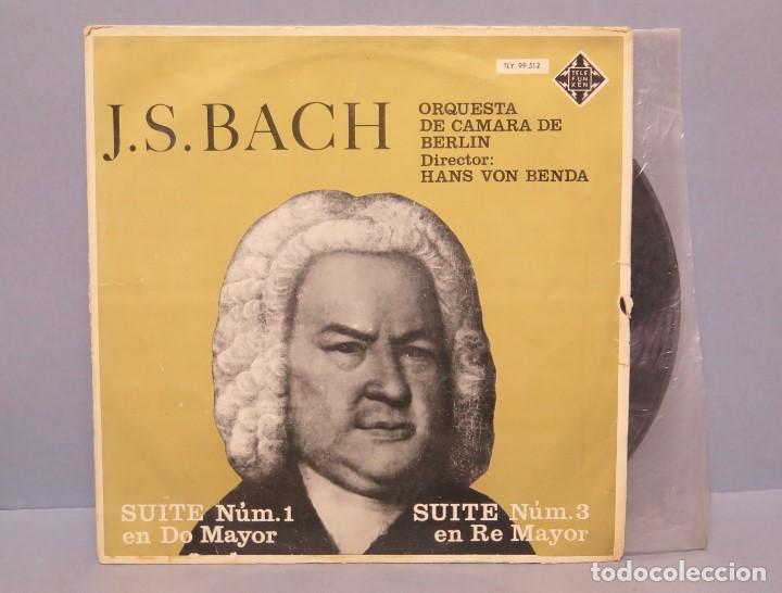 Discos de vinilo: LP. BACH. Suite Numero 1 en Do Mayor. Suite Numero 3 - Foto 1