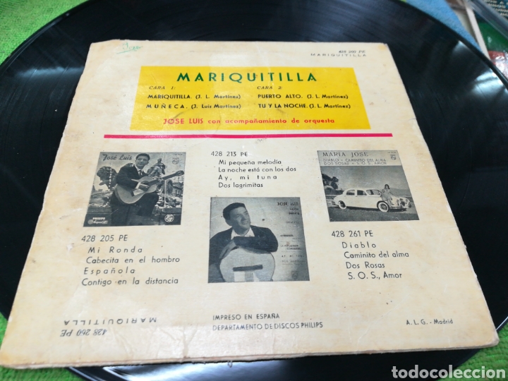 Discos de vinilo: Jose luis ep mariquitilla + 3 1960 - Foto 2