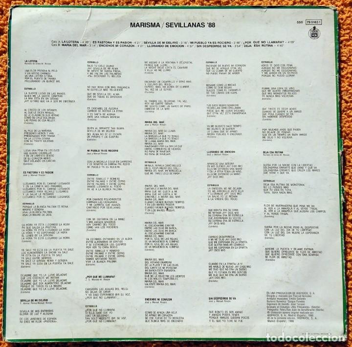 Discos de vinilo: Vinilo LP: Marisma - Acortando Distancia (1988) - Foto 4