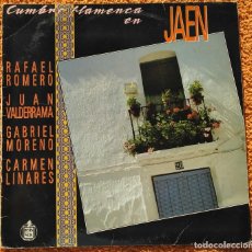 Discos de vinilo: VINILO LP CUMBRE FLAMENCA EN JAEN RAFAEL, JUAN VALDERRAMA- GABRIEL MORENO- CARMEN LINARES 1989. Lote 145380198