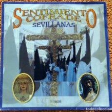 Discos de vinilo: DOS VINILOS LP SENTIMIENTO COFRADE POR SEVILLANAS. Lote 145380238