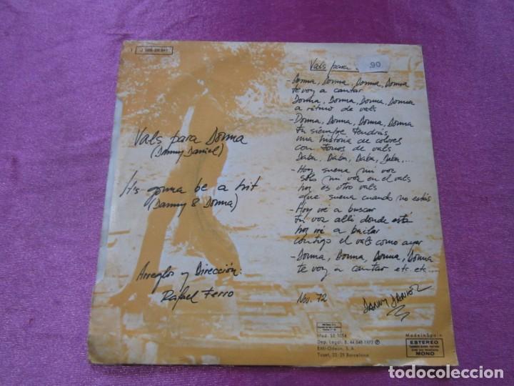 Discos de vinilo: DANNY DANIEL VALS PARA DONNA SINGLE - Foto 3