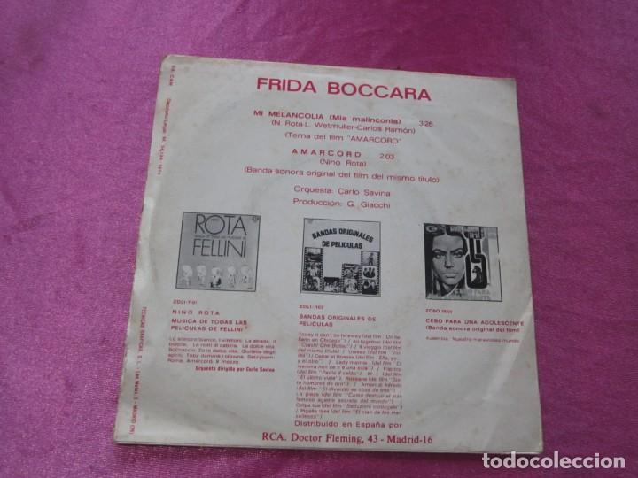 Discos de vinilo: FRIDA BOCCARA - MI MELANCOLIA SINGLE - Foto 3