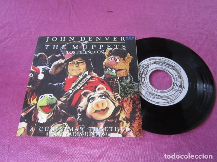 Discos de vinilo: JOHN DENVER & THE MUPPETS, LOS TELE&Ntilde;ECOS SINGLE - Foto 2