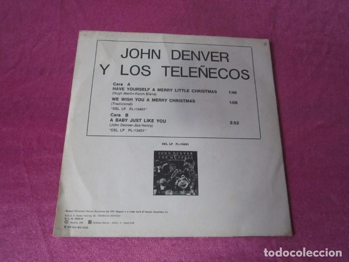 Discos de vinilo: JOHN DENVER & THE MUPPETS, LOS TELE&Ntilde;ECOS SINGLE - Foto 3