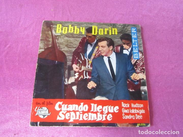 Discos de vinilo: BOBBY DARIN / CUANDO LLEGUE SEPTIEMBRE SINGLE - Foto 1