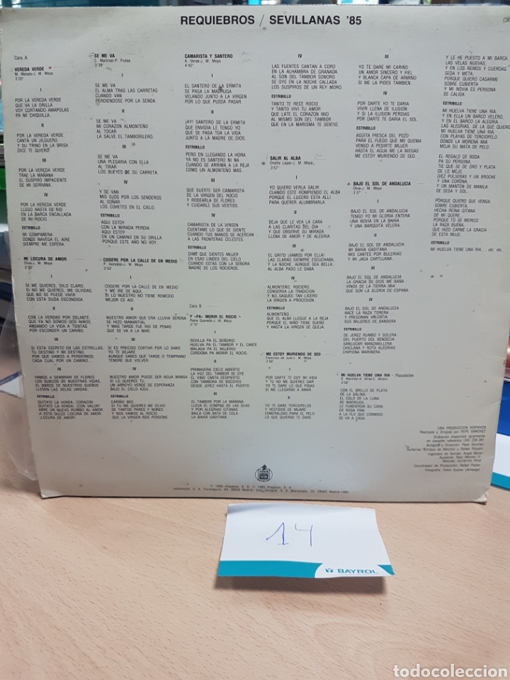 Discos de vinilo: REQUIEBROS - SALIR AL ALBA - LP - Foto 2