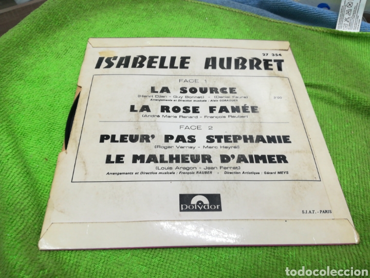 Discos de vinilo: Isabelle aubret ep la source + 3 Francia - Foto 2