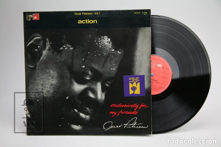 Discos de vinil: Disco de Vinilo - Oscar Peterson Vol. 1 / Action - Basf MPS - A&ntilde;o 1976 - Portada Abierta