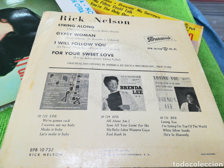 Discos de vinilo: Rick Nelson ep string along + 3 espa&ntilde;a 1963 - Foto 2