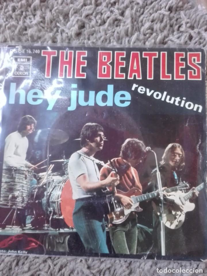 Discos de vinilo: THE BEATLES-HEY JUDE-REVOLUTION - Foto 1
