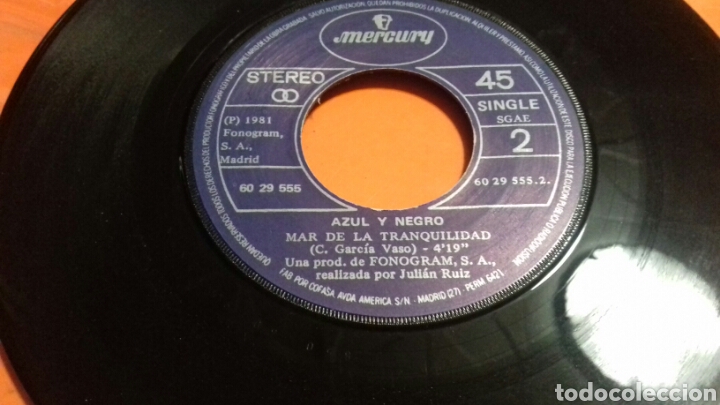 Discos de vinilo: AZUL Y NEGRO Mar de la tranquilidad - Foto 2