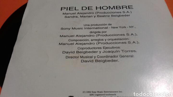 Discos de vinilo: PIEL DE HOMBRE - Foto 2