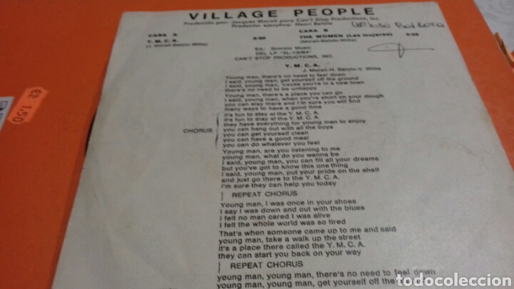 Discos de vinilo: VILLAGE PEOPLE Y.M.C.A - Foto 2