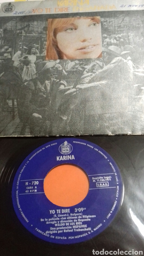 Discos de vinilo: YO TE DIRE KARINA - Foto 1