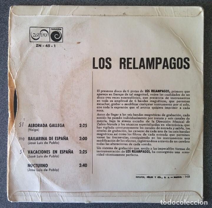 Discos de vinilo: Los Rel&aacute;mpagos Alborada Gallega - Foto 3