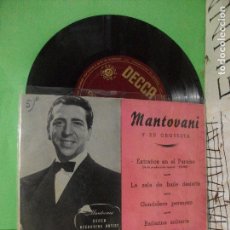 Discos de vinilo: ORQUESTA MANTOVANI EXTRAÑOS EN EL PARAISO + 3 EP SPAIN PDELUXE. Lote 145690834
