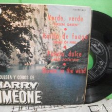 Discos de vinilo: ORQUESTA Y COROS DE HARRY SIMEONE VERDE, VERDE / RING OF FIRE +2 EP SPAIN 1964 PDELUXE