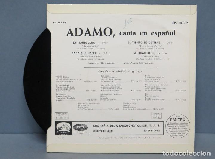 Discos de vinilo: EP. ADAMO. EN BANDOLERA +3 - Foto 2