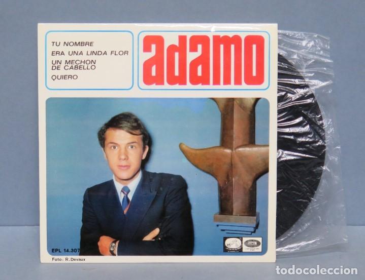 Discos de vinilo: EP. ADAMO. TU NOMBRE +3 - Foto 1