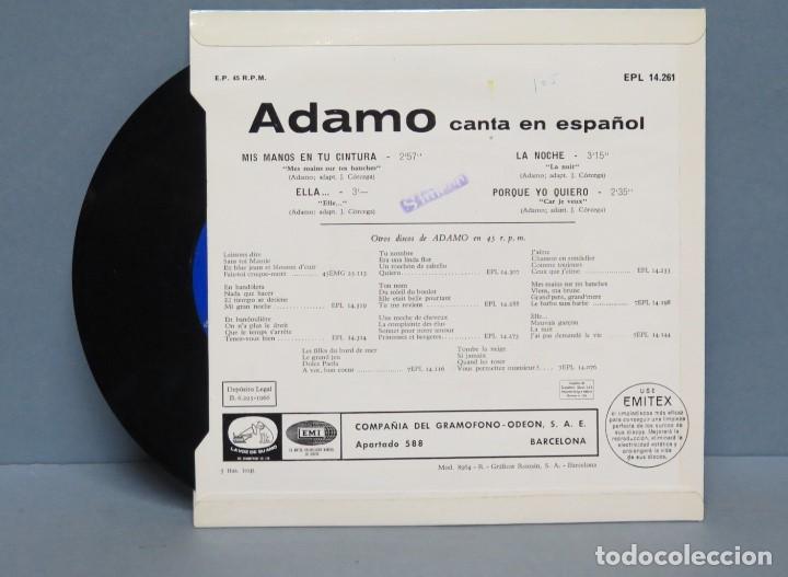Discos de vinilo: EP. Adamo. mis manos en tu cintura - Foto 2